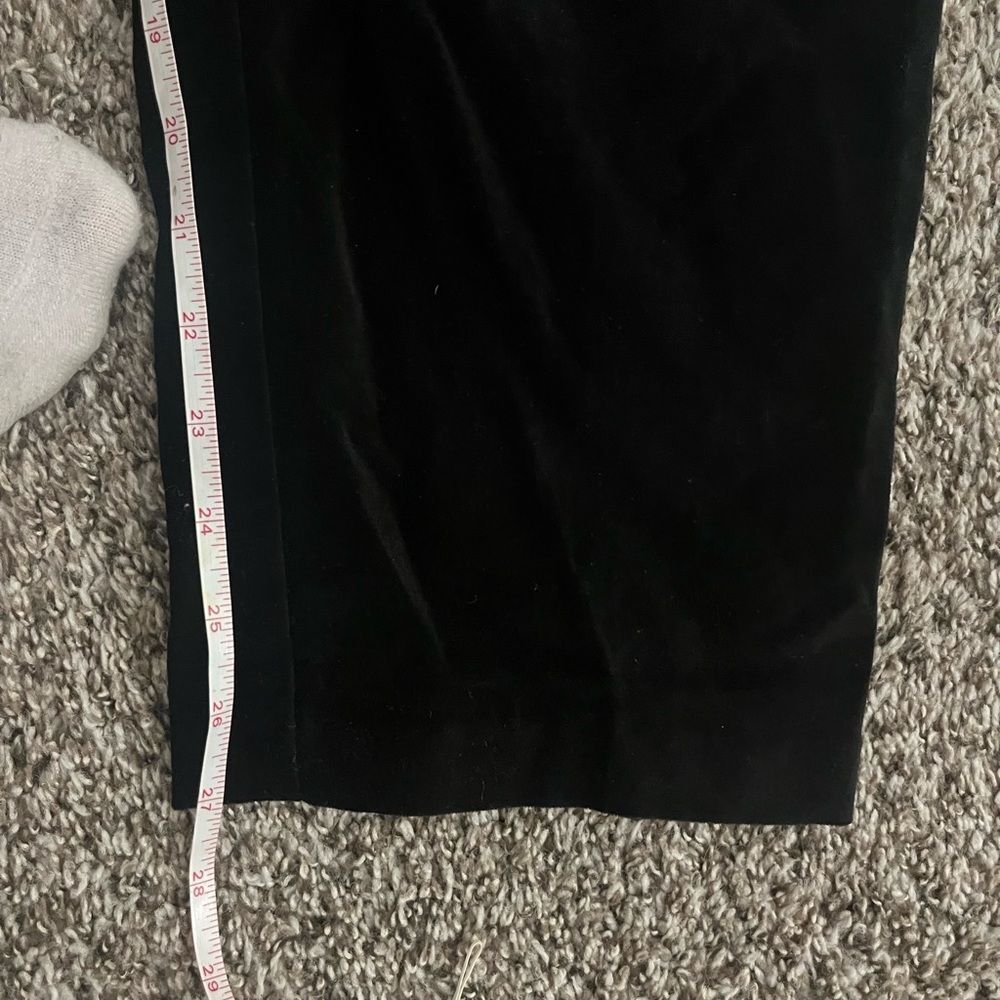 🖤 Crazy Horse by Liz Claiborne Women’s Black Velvet Pants – Size 12 - Picture 4 of 10